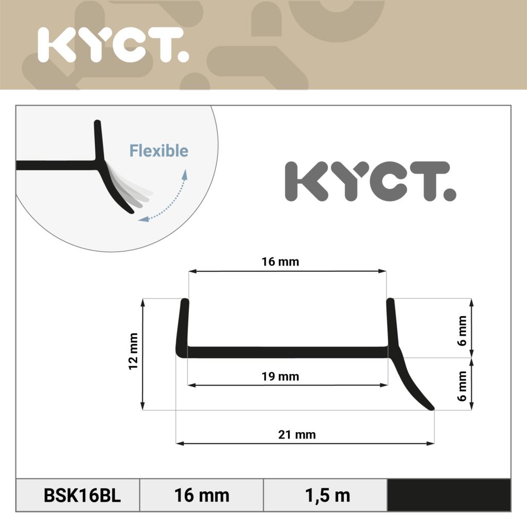 Soft skirting board Skirting board PVC bendable skirting End strips Worktop skirting Kitchen plinth Sealing profile