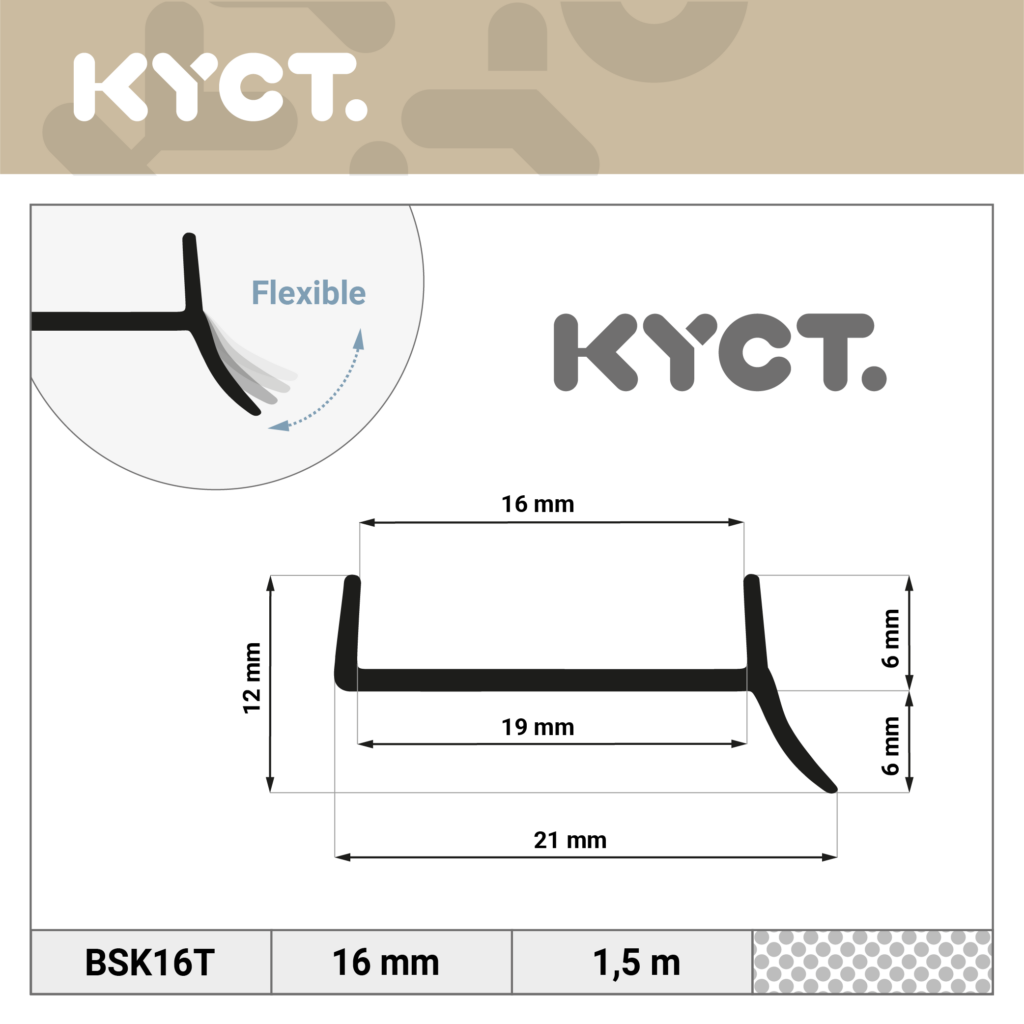 Soft skirting board Skirting board PVC bendable skirting End strips Worktop skirting Kitchen plinth Sealing profile