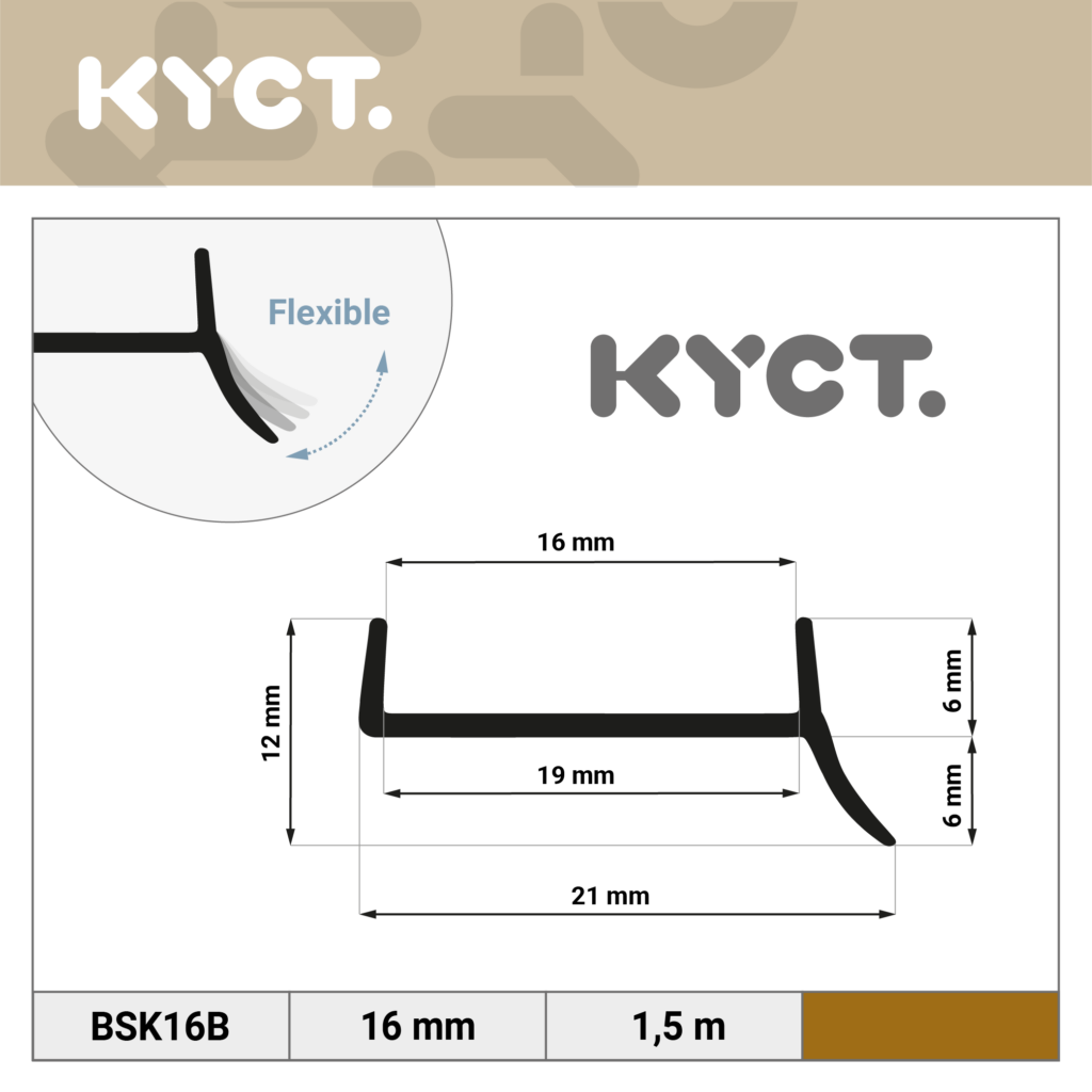 Soft skirting board Skirting board PVC bendable skirting End strips Worktop skirting Kitchen plinth Sealing profile